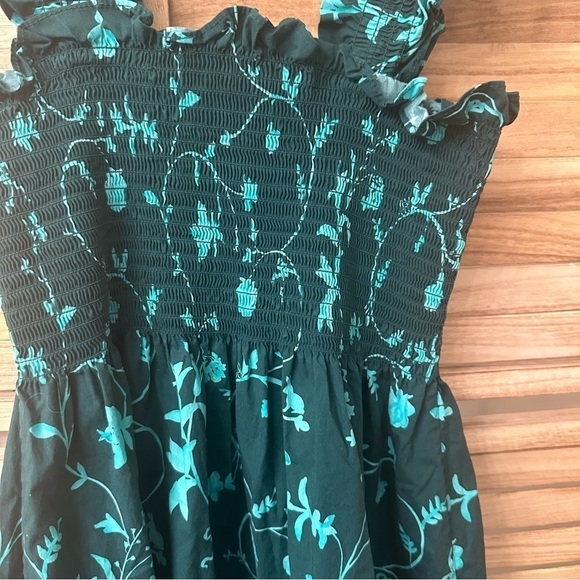 Hill House Home Emerald Botanical Poplin Ellie Nap Dress - Picture 7 of 9